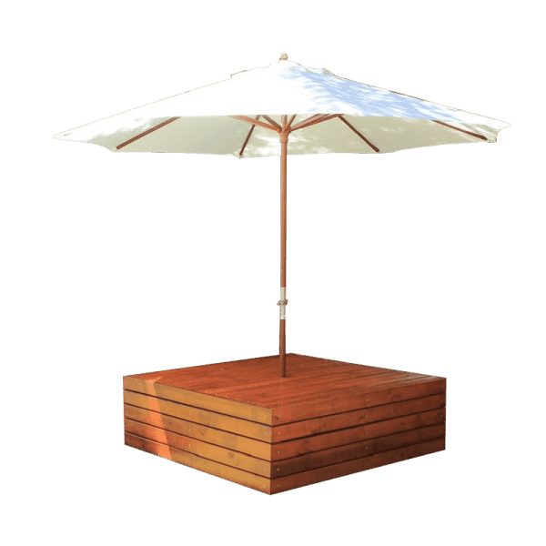 seating with umbrella