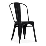 black metal rental chair