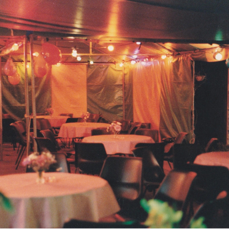tables in marquee