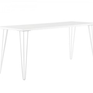 white wooden dining table event hire