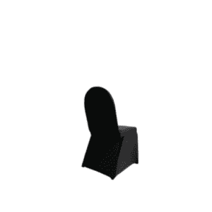 Chair-cover-black event party hire