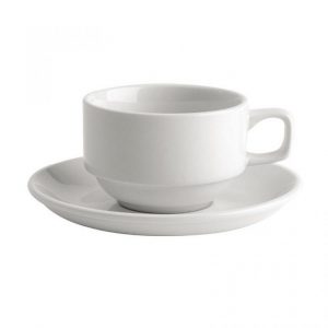 coffee tea cups white event hire
