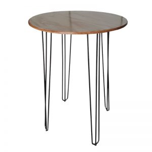 hairpin leg cocktail table black event hire