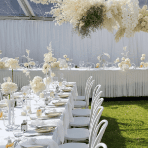 marquee white wall lining wedding hire