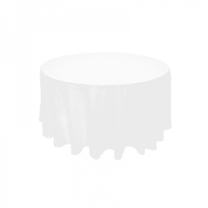 round table cover white event hire