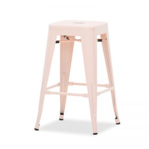 tolix bar stool pink event hire