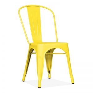 tolix metal chair yellow event hire