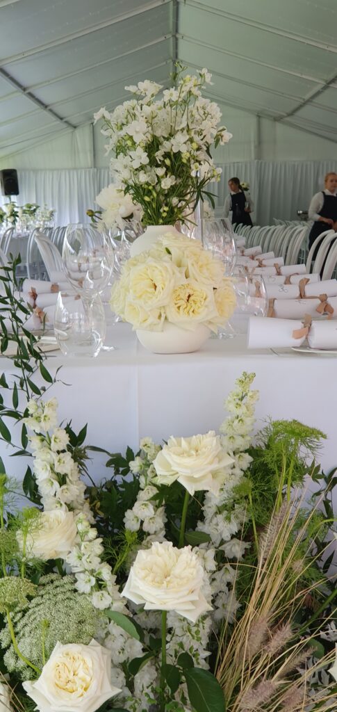Party hire Adelaide - wedding marquee with wall lining