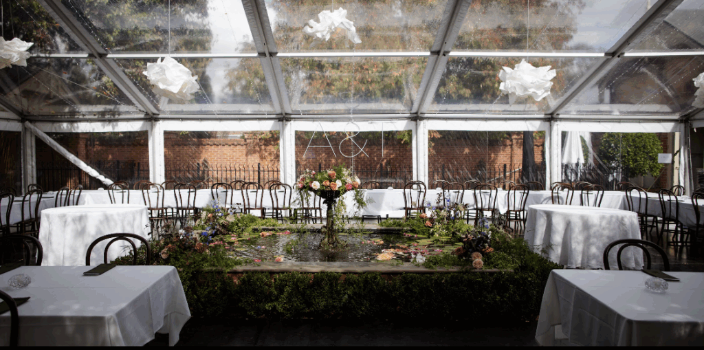 Party Hire Adelaide - wedding marquee, lighting & furniture for 100 guests